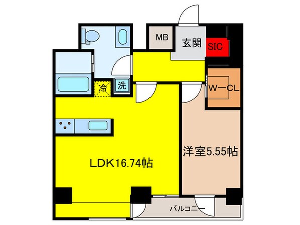 Ｐｒａｔｉｑｕｅ　日本橋水天宮の物件間取画像